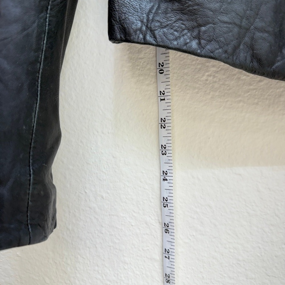 Madewell The Washed Leather Motorcycle Jacket Women XS Grunge Edgy Soft Moto - Picture 3 of 14